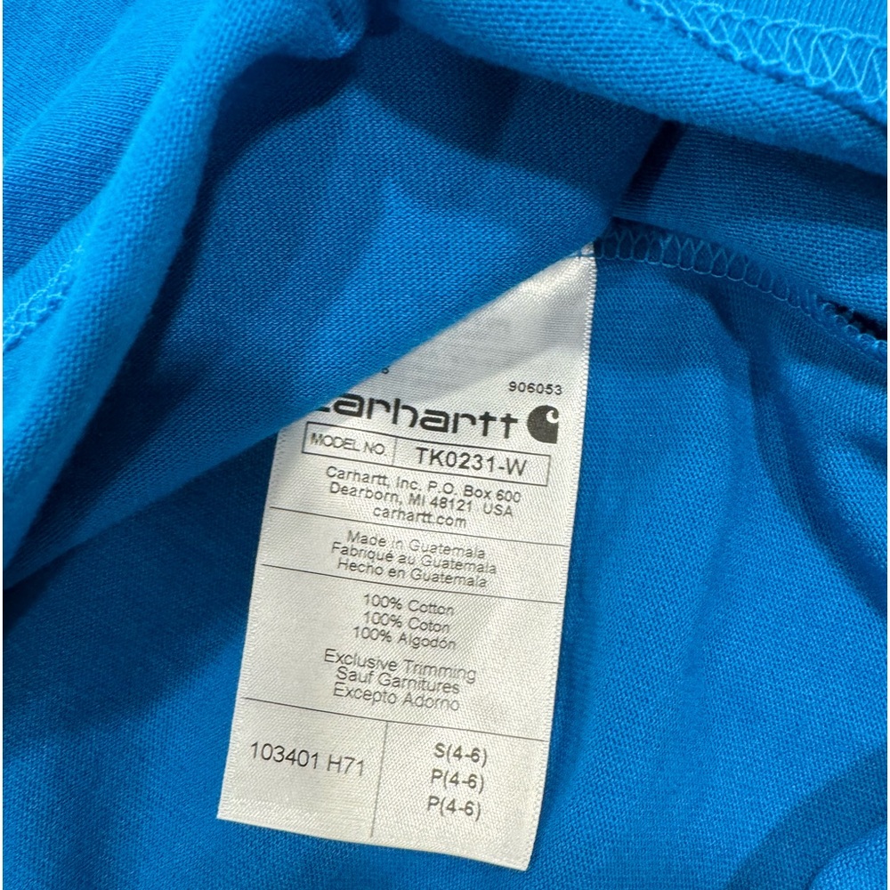 CARHARTT Long Sleeve Heavyweight Loose Fit Logo Sleeve Graphic T-Shirt NWT Small - Picture 6 of 8